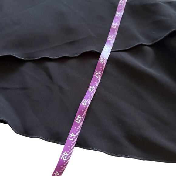 VTG S.L. Fashions Vintage Dress women's Sz 14 16W Black Y2K Vamp Witchy Midi NWT - Picture 9 of 12